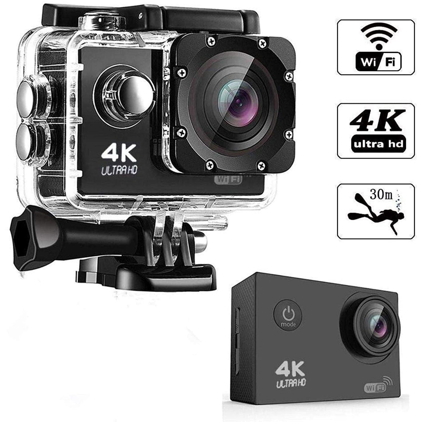 Action Sports Camera Wifi 4k