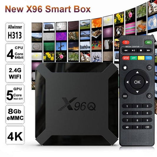 Android smart Tv Box X96q 8gb ram + 128gb Rom