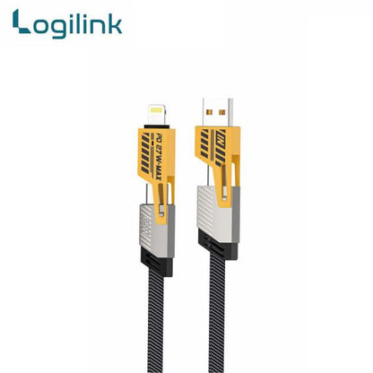 4 In 1 Multi Usb Pd Charging Cable (Type-C To C, C To Lightning, Usb To C, Usb To Lightning)