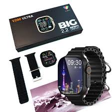 V200 New Fashion Ultra 2.2  Smart Watch Black
