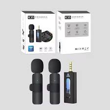 K35 High Quality Wireless Dual Microphone For Mobile Phone And Camera