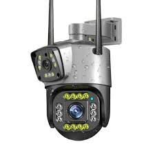 Dual Lens Outdoor Security Camera – 1080P | Color Night Vision | Waterproof