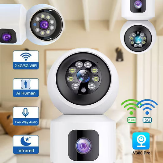 N9-2 HD Smart 4MP 2+2 WiFi Double Lens Auto-Tracking Camera