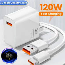 Xiaomi 120w Eu Plug Qc3.0 Fast Quick Wall Charger With Cable