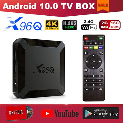 Android smart Tv Box X96q 8gb ram + 128gb Rom