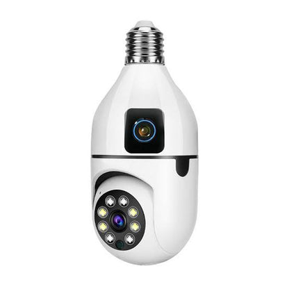Dual Lens Bulb Camera 1080p With V380 Pro App