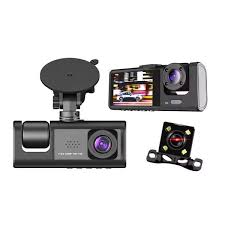 Y16 3-Channel Dash Cam – Full HD 1080P