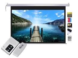 Projector Screen 120 Inch Electric Motorised 6x8 Feet 4:3MW