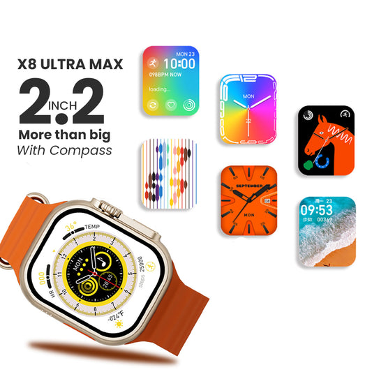 2.2 Inch X8 Ultra Max With Compass Smart Watch