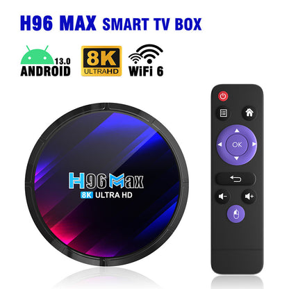 H96 Max For Led Lcd Android Tv 13.0 Version Tv Box 4+64gb