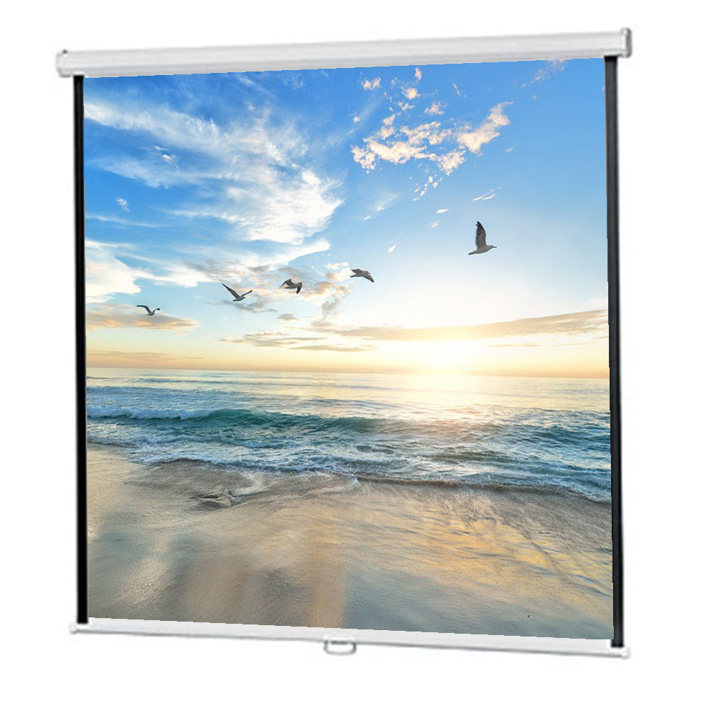 Projector Screen 72 Inch Manual 6x6 Feet 1:1MW