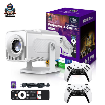 Hcs350 Max 1gb+8gb Wireless Smart Projector With Wireless Gamepad