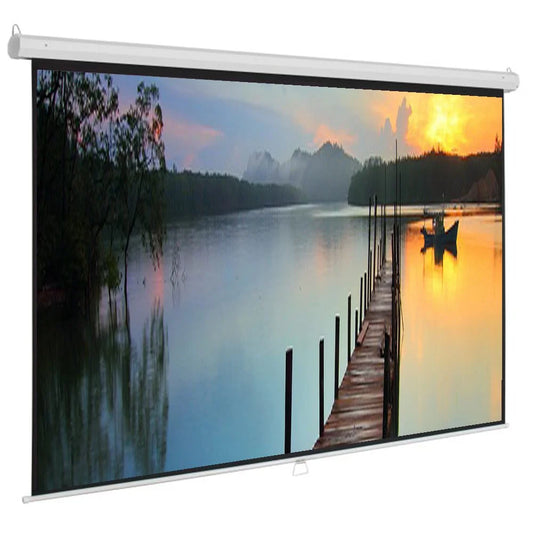 Projector Screen 150 Inch Manual 8x10 Feet 4:3MW